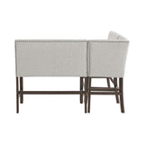 Seneca Brown/Grey 3-Piece Counter Corner Bench - Ornate Home