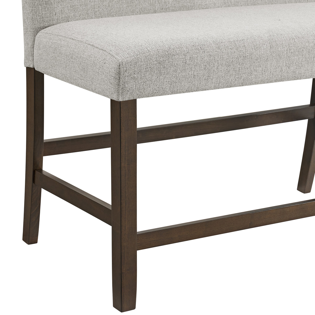 Seneca Brown/Grey 3-Piece Counter Corner Bench - Ornate Home