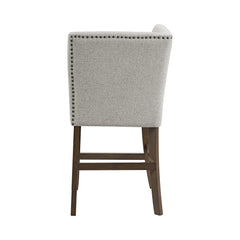 Seneca Brown/Grey Counter Corner Bench with Upholstered Back - Ornate Home