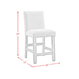 Seneca Brown/Grey Counter Side Chair (Set of 2) - Ornate Home