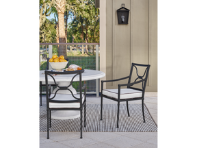 Seneca Canvas Natural/Charcoal Dining Chair - Ornate Home