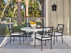 Seneca Canvas Natural/Charcoal Dining Chair - Ornate Home