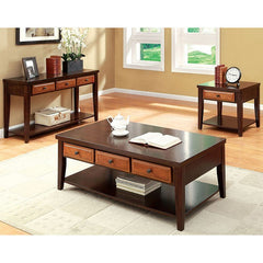 Seneca Dark Oak/Dark Cherry End Table - Ornate Home