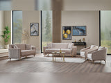 Senfoni Beige 3-pieces (Sofa & Loveseat & Chair) Living Room Set