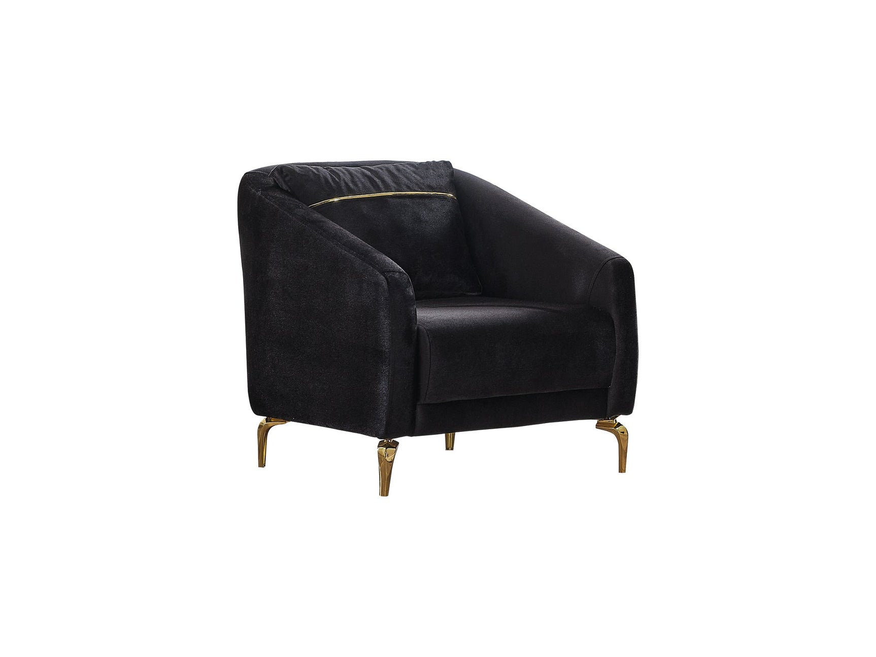 Senfoni Black 3-pieces (Sofa & Loveseat & Chair) Living Room Set