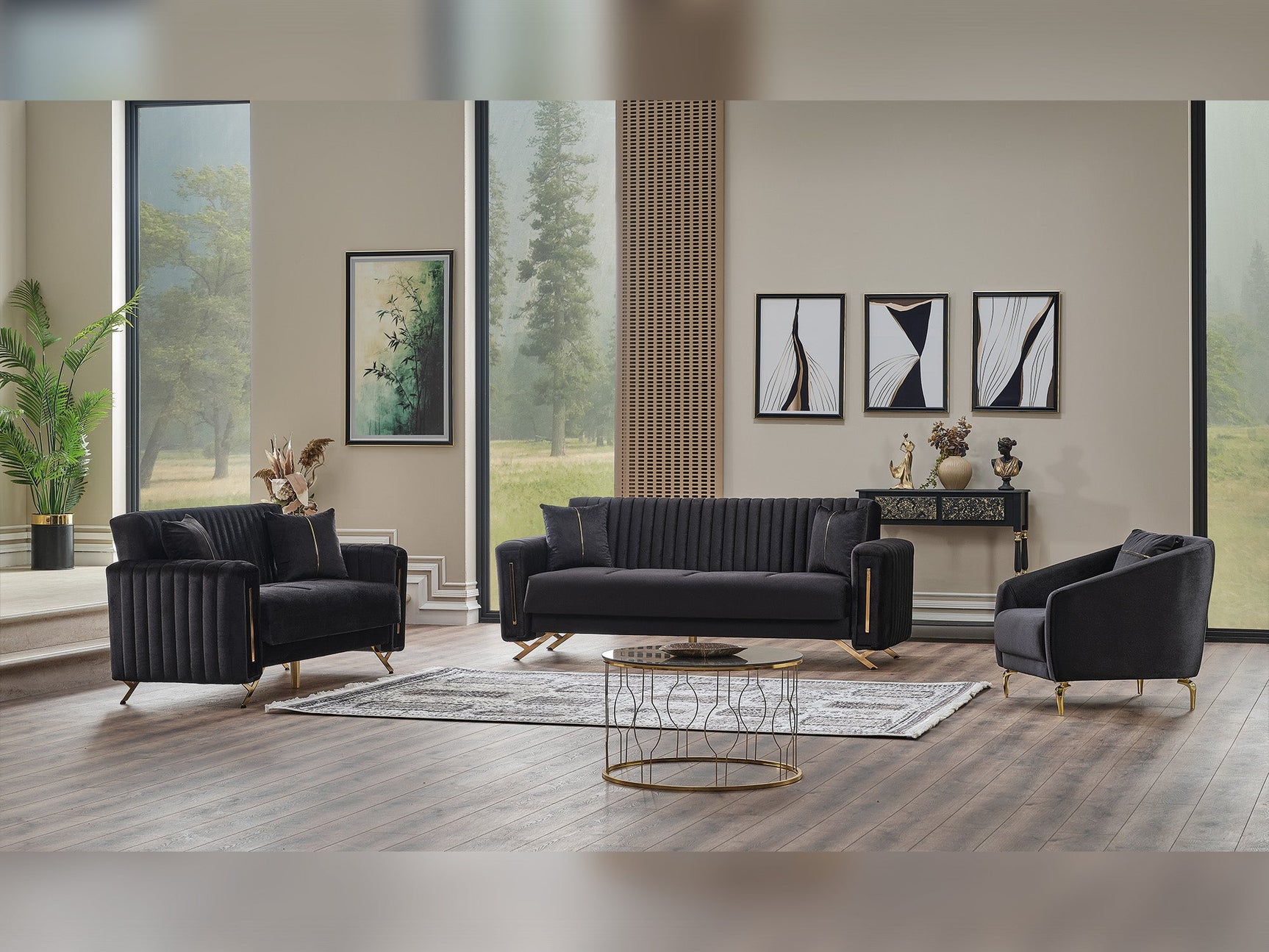 Senfoni Black Chair