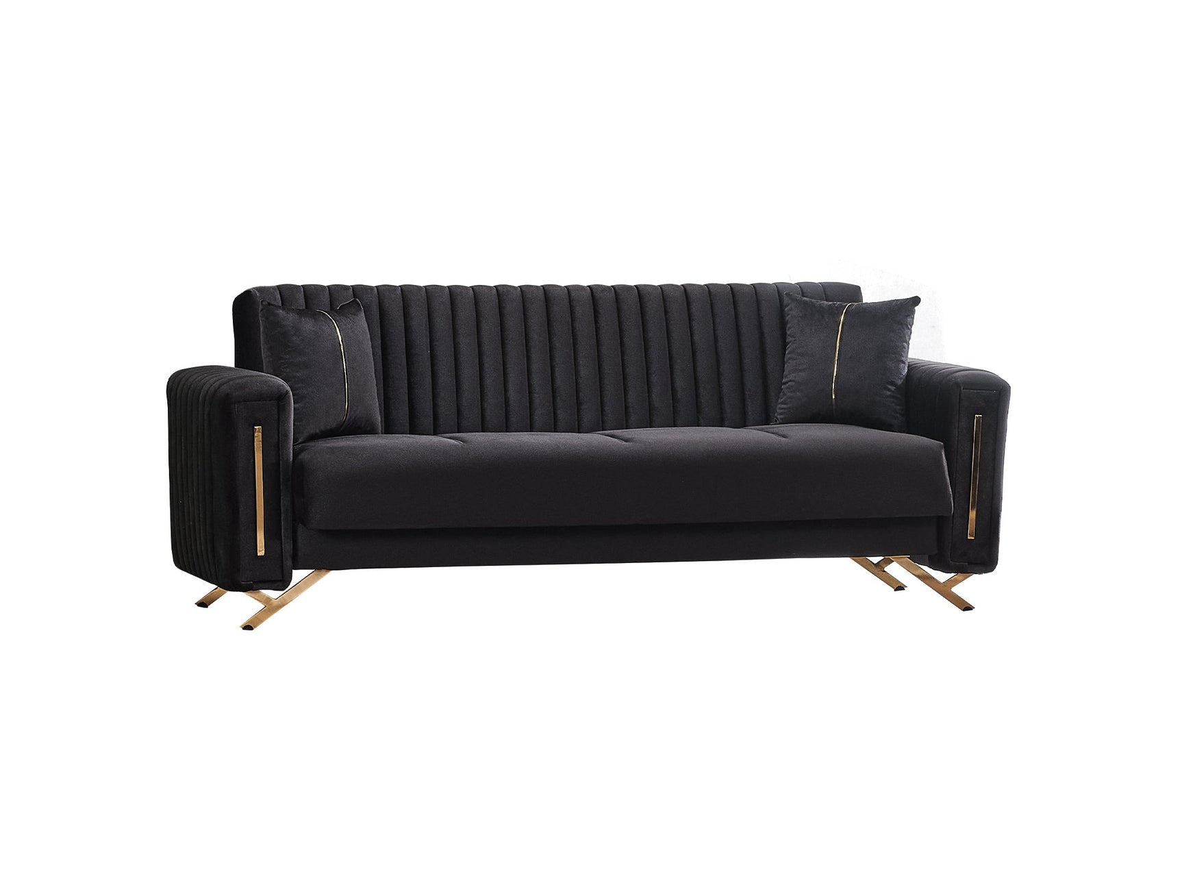 Senfoni Black 3-pieces (Sofa & Loveseat & Chair) Living Room Set