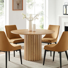 Senja Oak 47" Round Dining Table - Ornate Home