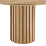 Senja Oak 47" Round Dining Table - Ornate Home