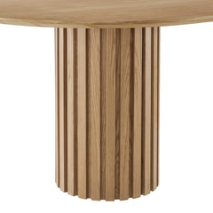 Senja Oak 95" Oval Dining Table - Ornate Home