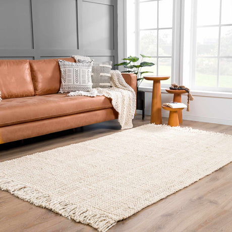 Senneterre Bleached Jute Rug - Ornate Home