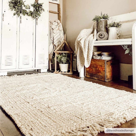 Senneterre Bleached Jute Rug - Ornate Home