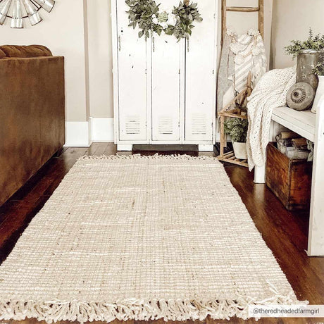 Senneterre Bleached Jute Rug - Ornate Home