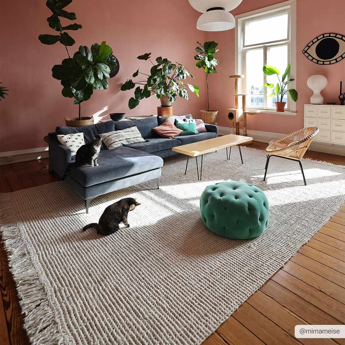 Senneterre Bleached Jute Rug - Ornate Home