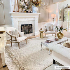 Senneterre Bleached Jute Rug - Ornate Home