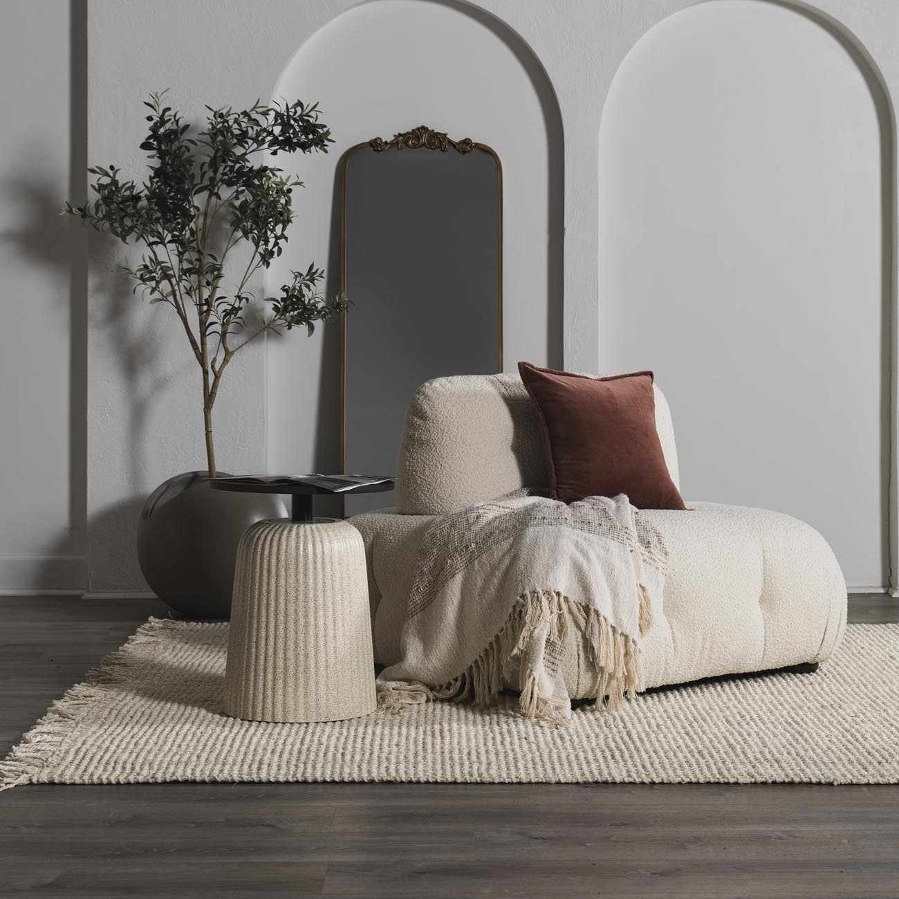 Senneterre Bleached Jute Rug - Ornate Home