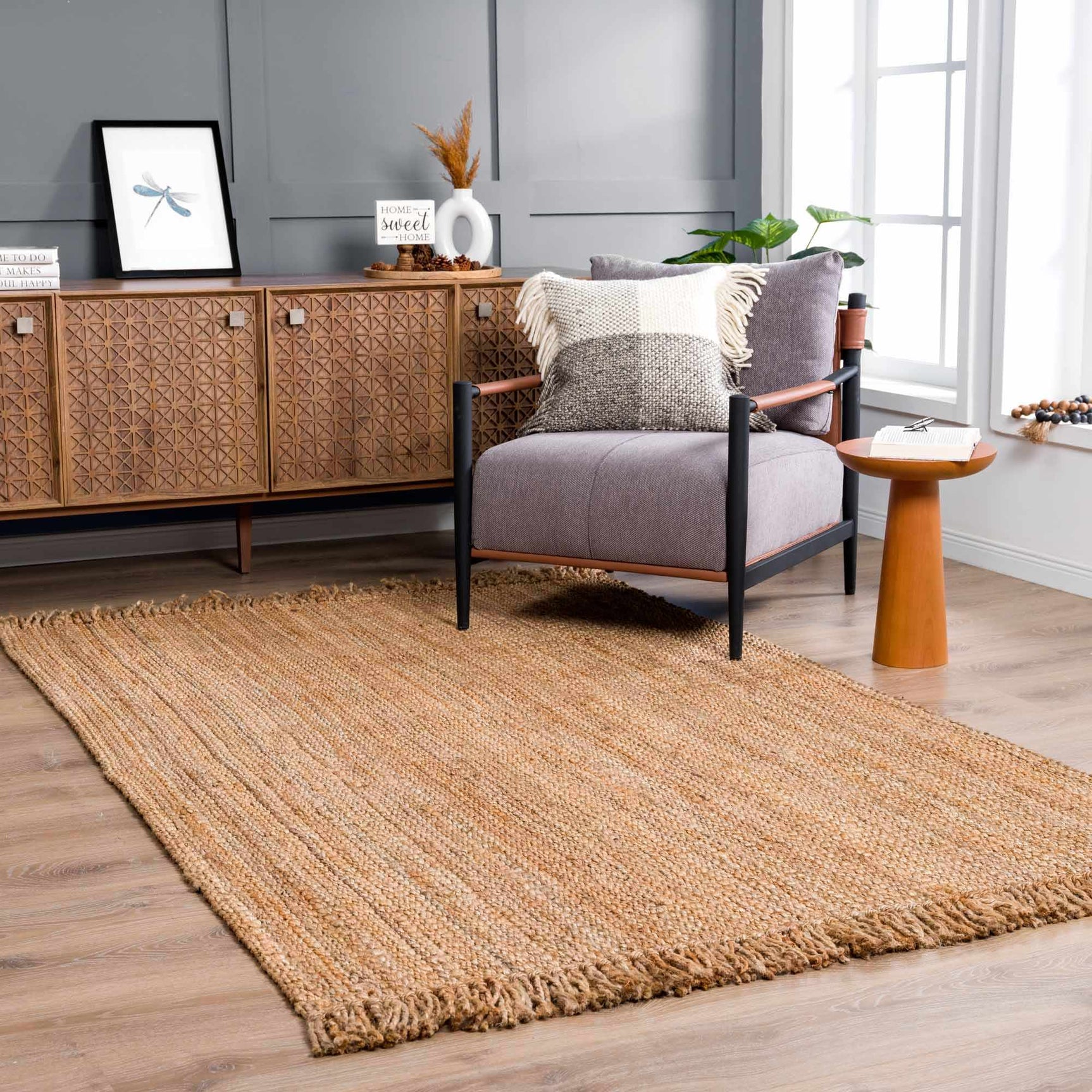Senneterre Natural Jute Rug - Ornate Home