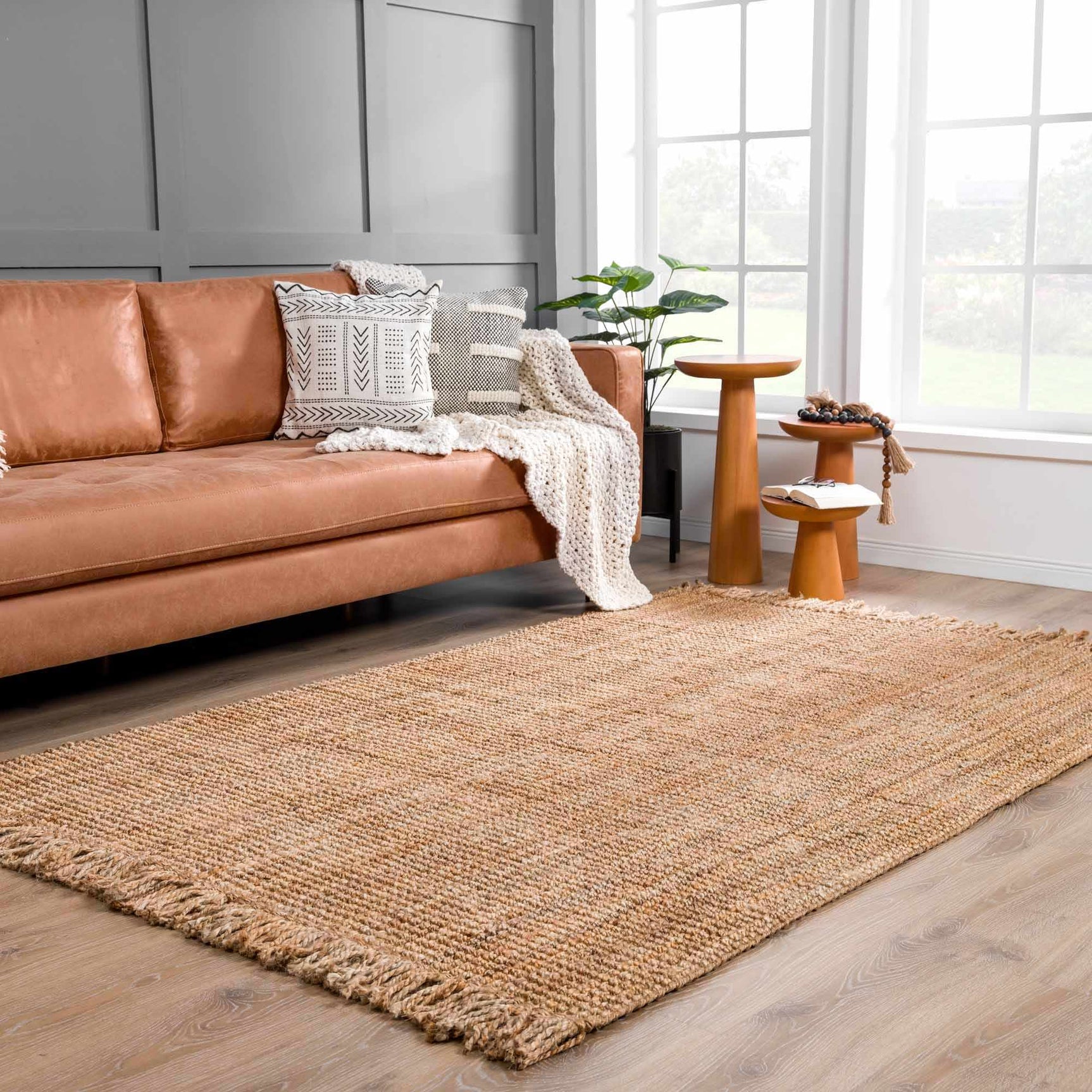 Senneterre Natural Jute Rug - Ornate Home
