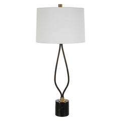 Separate Paths Black Iron Table Lamp - Ornate Home