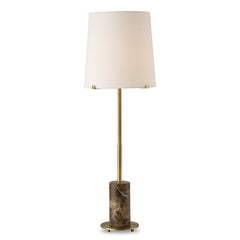 Sepia Brown Marble Buffet Lamp - Ornate Home
