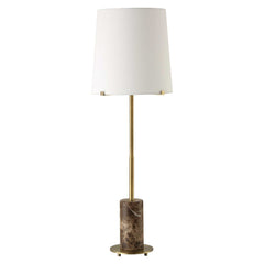 Sepia Brown Marble Buffet Lamp - Ornate Home