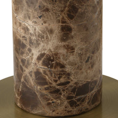 Sepia Brown Marble Buffet Lamp - Ornate Home