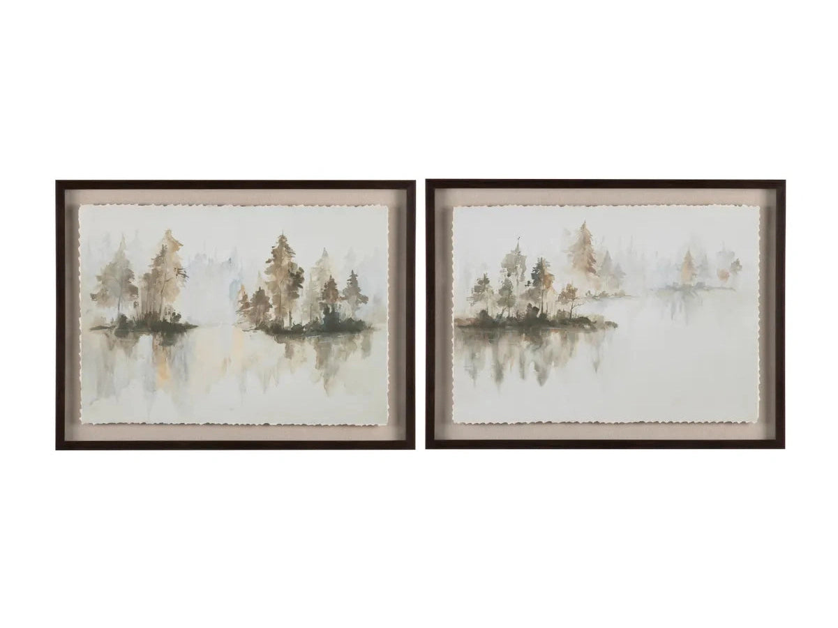 Sepia Silhouette Brown/White Canvas