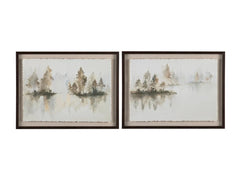 Sepia Silhouette Brown/White Canvas - Ornate Home