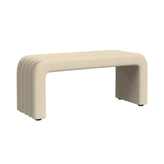 Seqouia Ching Cream Bench with 2 Stools - Ornate Home