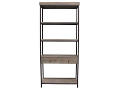 Sequoia Grey Oak 2-Drawered Shelf Unit - Ornate Home