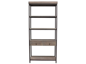 Sequoia Grey Oak 2-Drawered Shelf Unit - Ornate Home
