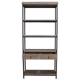 Sequoia Grey Oak 2-Drawered Shelf Unit - Ornate Home