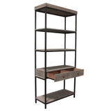 Sequoia Grey Oak 2-Drawered Shelf Unit - Ornate Home