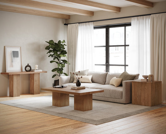 Sequoia Natural Oak Console Table - Ornate Home
