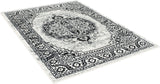 Serang Gray/Black 5' X 7' Area Rug - Ornate Home