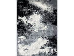 Serang Gray/Black 5'X7' Area Rug - Ornate Home