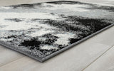 Serang Gray/Black 5'X7' Area Rug - Ornate Home