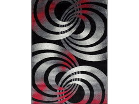 Serang Gray/Red 5' X 7' Area Rug - Ornate Home