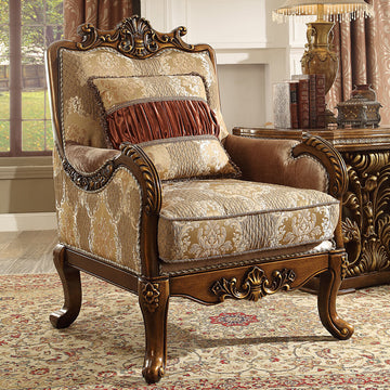 Seraphina Antique Brown 3pc Living Room Set  / HD-1601 - Ornate Home