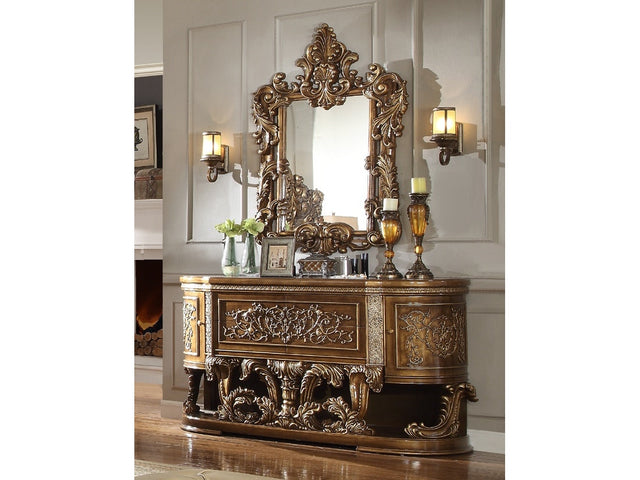 Seraphine Antique Gold & Perfect Brown Dresser  / HD-8018 - Ornate Home