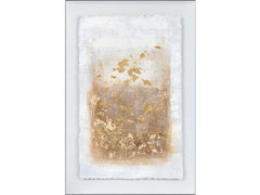 Serena 3 Gold/White Wall Art - Ornate Home