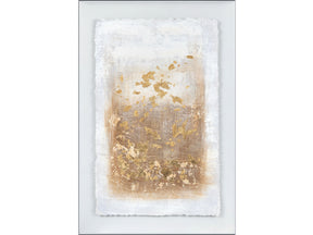 Serena 3 Gold/White Wall Art - Ornate Home
