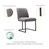 Serena 8 Piece Dining Set in Grey - Ornate Home