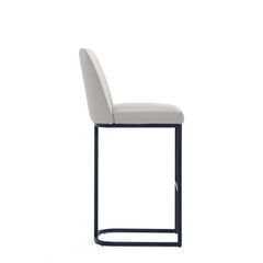 Serena Barstool in Light Grey (set of 3) - Ornate Home