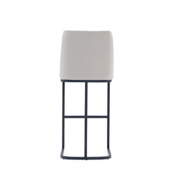 Serena Barstool in Light Grey (set of 3) - Ornate Home