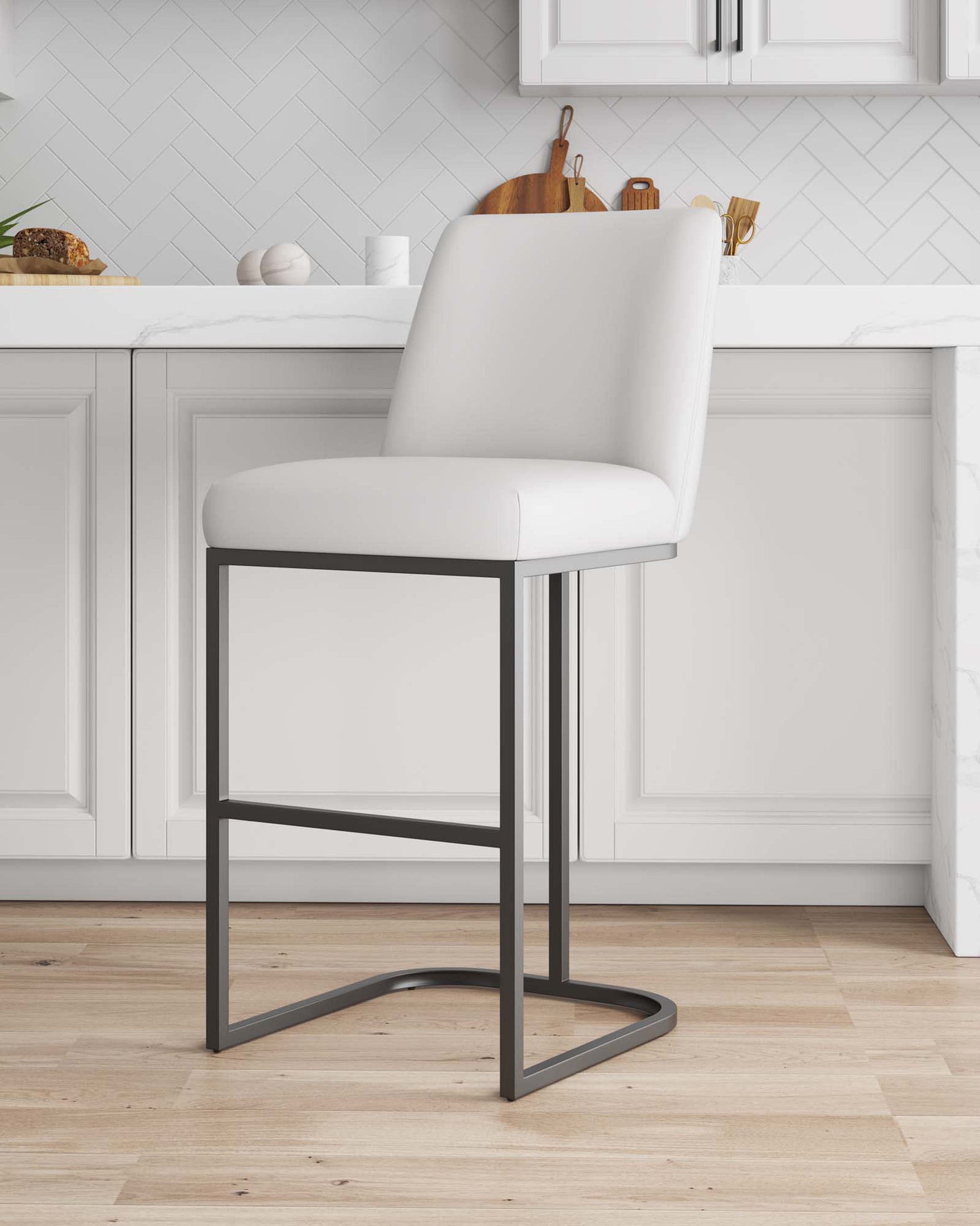 Serena Barstool in White - Ornate Home