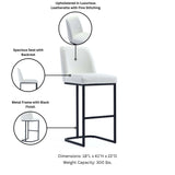Serena Barstool in White - Ornate Home