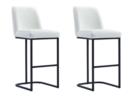 Serena Barstool in White (set of 2) - Ornate Home
