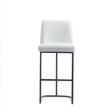 Serena Barstool in White (set of 2) - Ornate Home