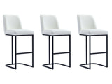 Serena Barstool in White (set of 3) - Ornate Home